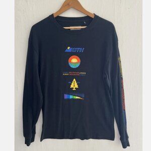 KITH EEA Element Exploration Agency Black T-shirt Men’s Long Sleeve Size S